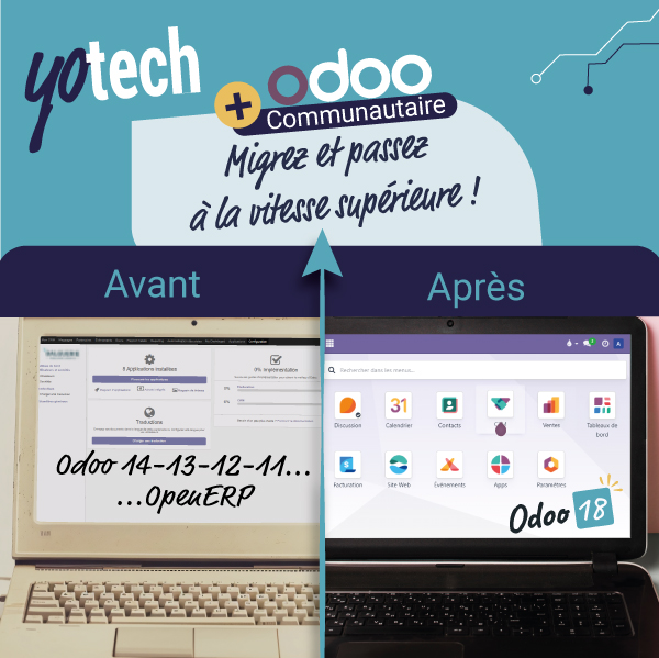 Migration Odoo communautaire | Partenaire certifié Odoo Haute-Savoie et Genève